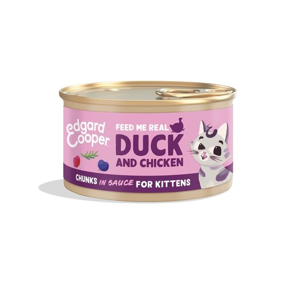 Free-Run Duck And Chicken Chunks In Sauce For Kittens 85G