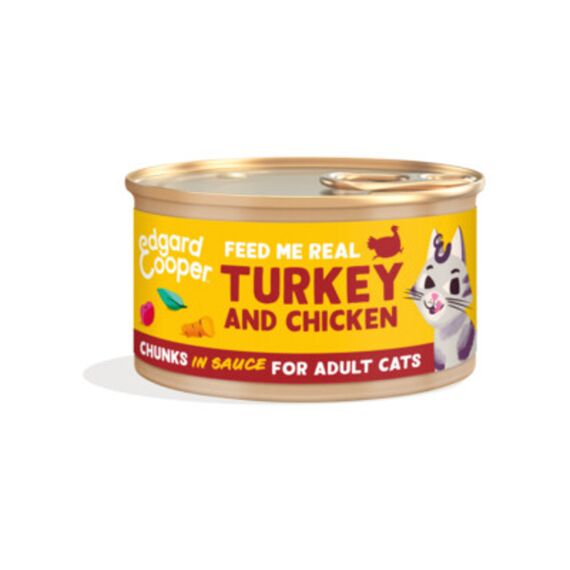 Free-Run Turkey And Chicken Chunks In Sauce For Adult Cats 85G