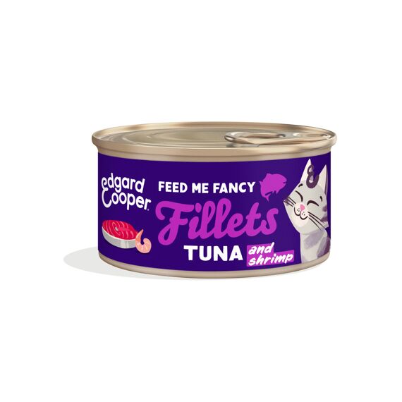 Edgard & Cooper Adult Cat Fresh Wild-Caught Tuna & Shrimp Fillets 70Gr