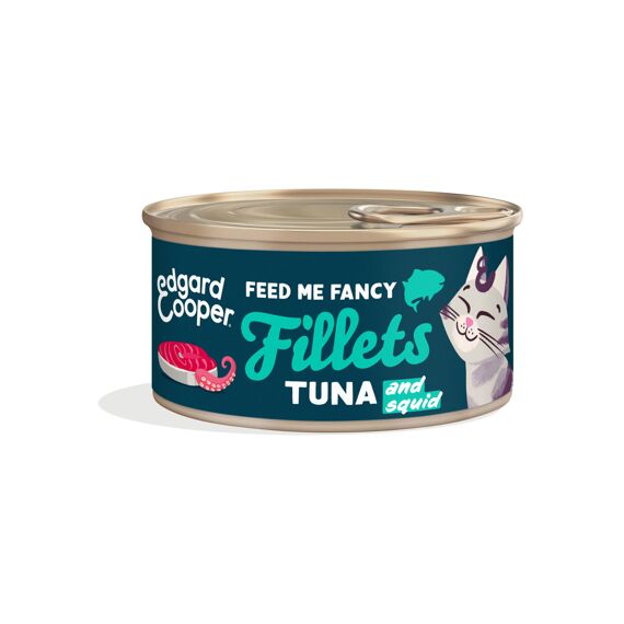 Edgard & Cooper Adult Cat Fresh Wild-Caught Tuna & Squid Fillets 70Gr