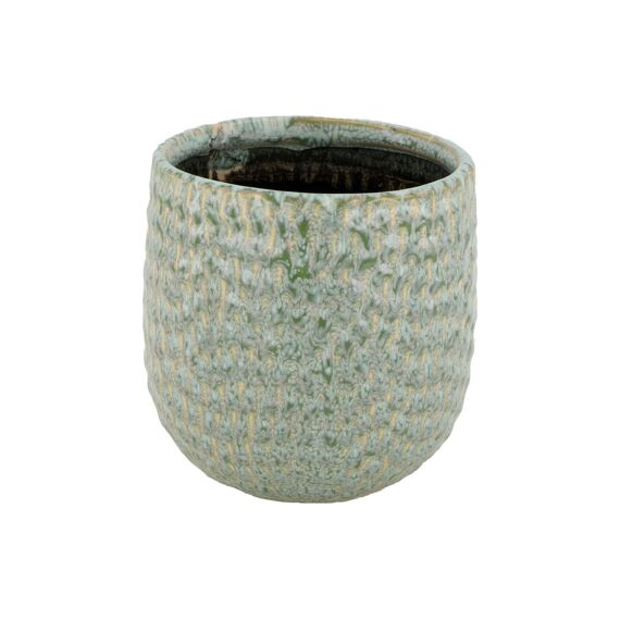 Planter Ceramic D12X11.5Cm Light Green