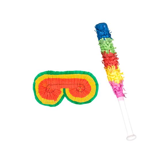 Pinata Set Blinddoek En Stok 43Cm