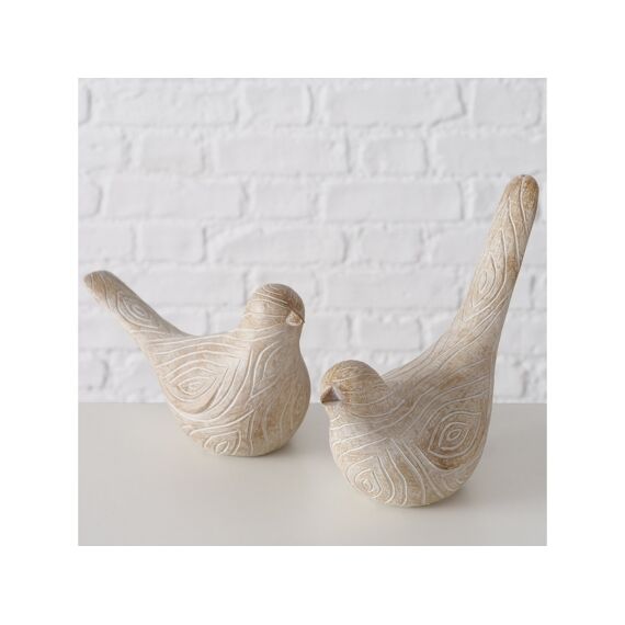 Figuur Karimo Vogel H13Cm Beige 2 Assortiment Prijs Per Kleur