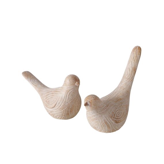 Figuur Karimo Vogel H13Cm Beige 2 Assortiment Prijs Per Kleur