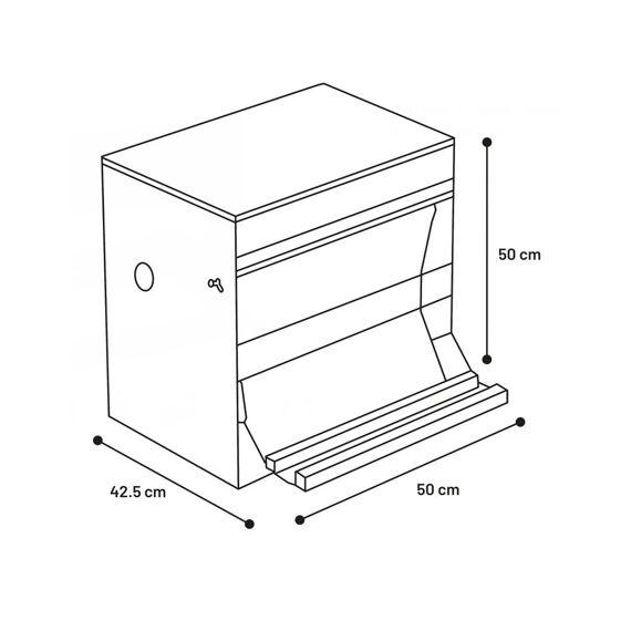 Flamingo Automatische Trapbak Timo 30Kg 50X42,5X50Cm