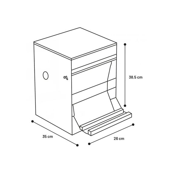 Flamingo Automatische Trapbak Timo 6Kg 26X35X38,5Cm