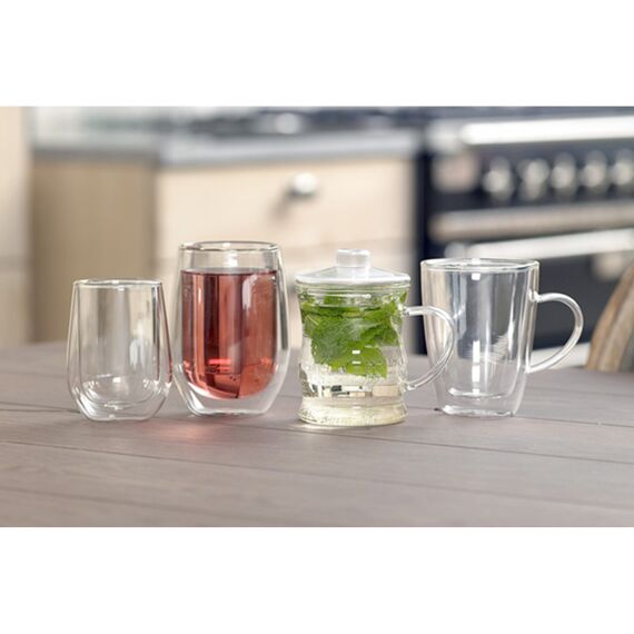 Isolate Theeglas 25Cl D8.5Xh11Cm Dubbelwandig Glas Set/2