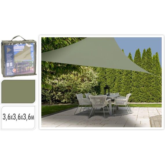 Ambiance Schaduwdoek 3.6X3.6X3.6M Groen