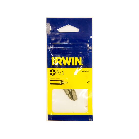 Irwin Pozidriv Pz1 1/4/25 Mm 2 Stuks