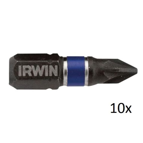 Irwin Impact Pro  Pz2 25Mm - 10 Delig