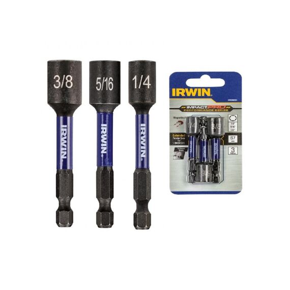 Irwin Impact Pro 65Mm Set Zeskantdopsleutels - 3 Delig