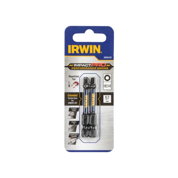 Irwin Impact Pro 57Mm Hex4 - 2 Delig