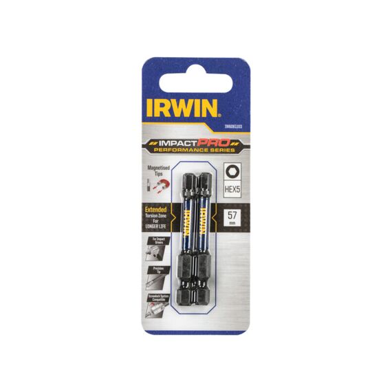 Irwin Impact Pro 57Mm Hex5 - 2 Delig