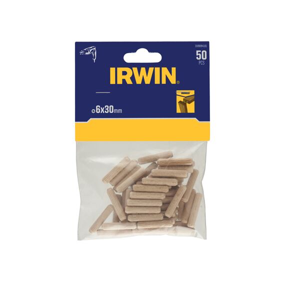 Irwin Deuvels, 50 Stuks, 30Mm Lengte 6Mm