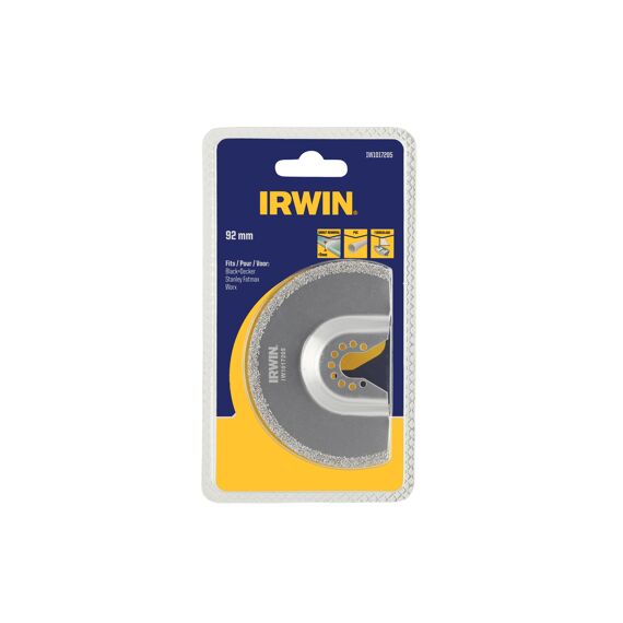 Irwin Segmentzaagblad Voor Oscillerende Multitools B+D (Mt250 En Mt300), Breedte 92Mm, Dikte 2Mm