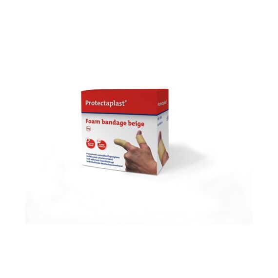 Protectaplast Schuimverband Beige 6Cm X 4,5M