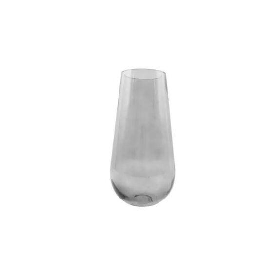 Point-Virgule Vaas Uit Glas Grijs 17.5Cm H 35Cm