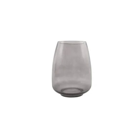 Point-Virgule Vaas Uit Glas Grijs 18.5Cm H 24.5Cm