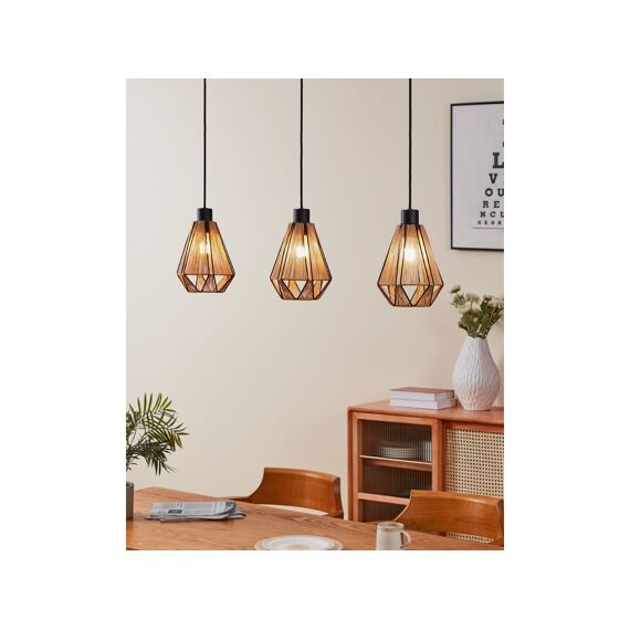 Eglo Adwickle Zwart Hanglamp 3X40W