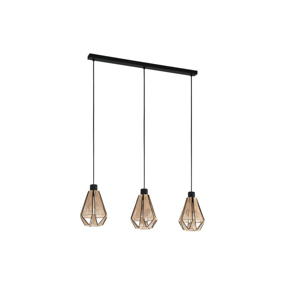 Eglo Adwickle Zwart Hanglamp 3X40W