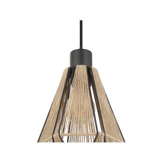 Eglo Adwickle Zwart Hanglamp 1X40W