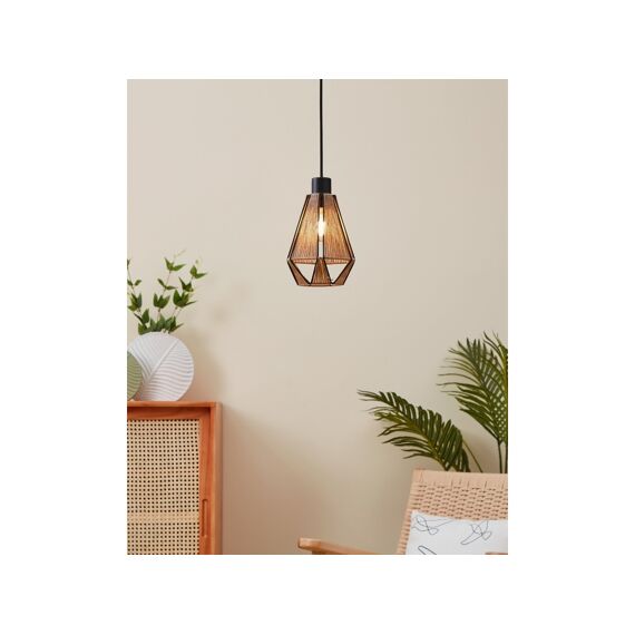 Eglo Adwickle Zwart Hanglamp 1X40W