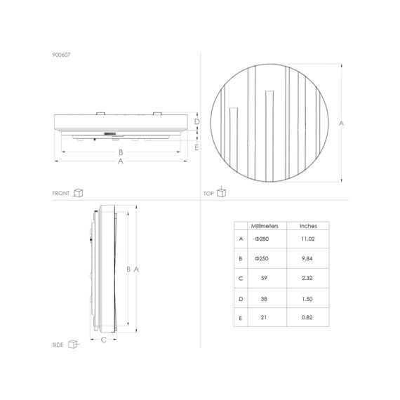 Eglo Ferentino Wit Plafondarmatuur 10W