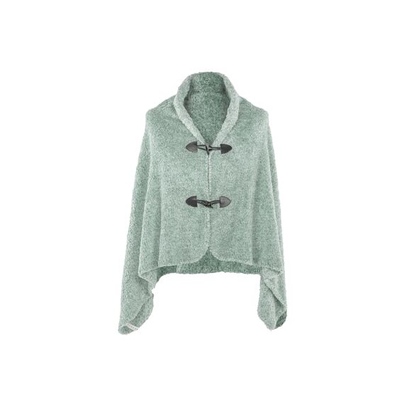 Tiseco Poncho Cosy Teddy Sherpa Bi-Tone 75X150Cm Sage Green