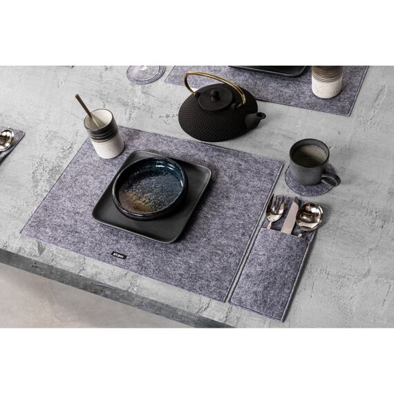 Tiseco Placemat Nuno 33X45Cm Light Grey