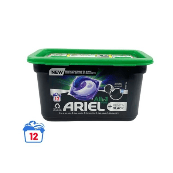 Ariel Wasmiddel Tabs Black 12St