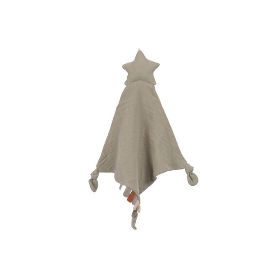 Lassig Knuffeldoekje Muslin Gots Star Olive