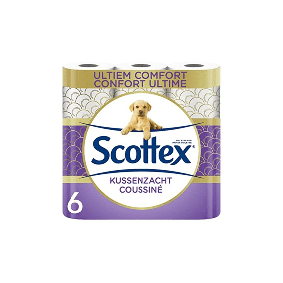 Scottex Toiletpapier Kussenzacht 3-Laags 6 Rollen