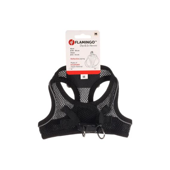Flamingo Harnas Step&Go Bento Zwart M 41-44Cm
