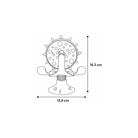 Flamingo Snack Dispenser Turna Groen 13,8X7,6X16,3Cm