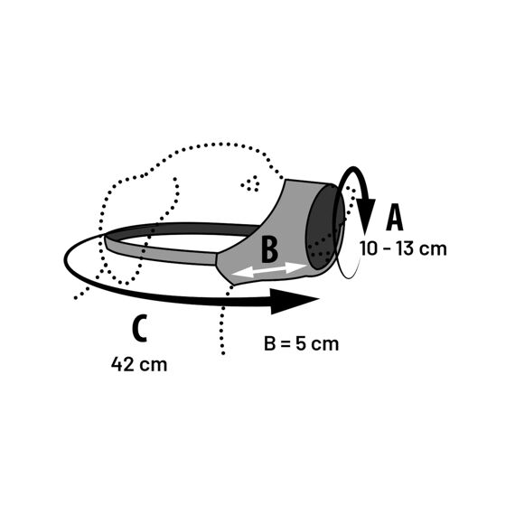 Flamingo Muilband Rolo Zwart Xxs Nek 27-42Cm Neus 10-13Cm