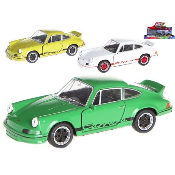 Welly Porsche Carrera Rs Die Cast Pull Back 12Cm 3 Assortimentsartikel