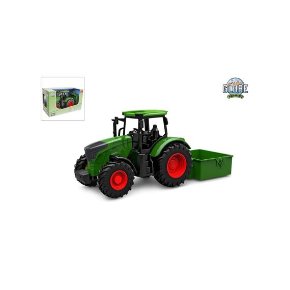 Kids Globe Tractor Freewheel Met Kiepbak 27.5Cm Groen