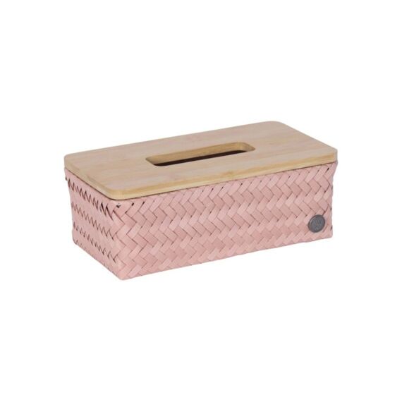 Handed By Tissue Box Rechthoekig 27X15X10 Copper Blush Met Bamboo