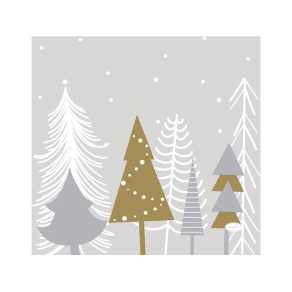 Duni Servet 33X33Cm 20 Stuks Winter Trees