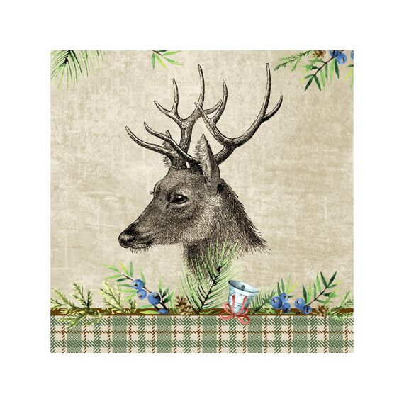 Duni Servet 33X33Cm 20 Stuks Deer