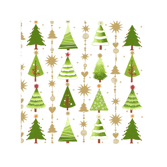 Duni Servet 33X33Cm 20 Stuks Fine Little Trees