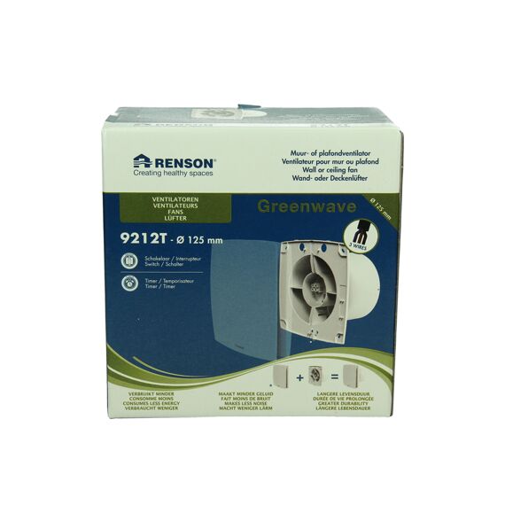 Renson Mechanische Ventilator Met Timer 9212T (Dia 125)