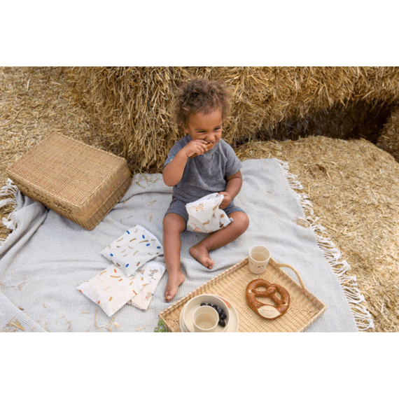 Lassig Snackzakje 2Stuks Little Mateys Royal Blue