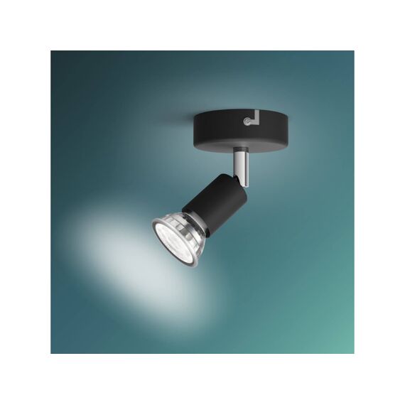 Philips Opbouwspot Limbali Spot Enkel Black 1X50W 230V