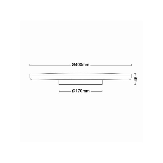 Philips Ozziet Plafondlamp Cl570 Ss Rd 22W 27K W Hv 06