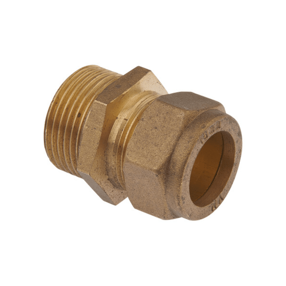GO by Van Marcke - Knelfitting recht - koper 1/2 M x Ø15