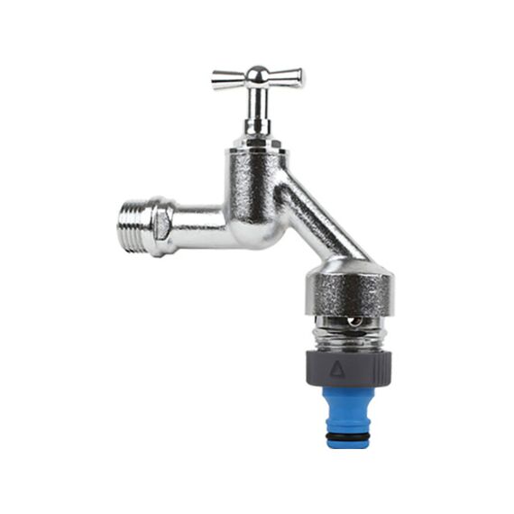 GO by Van Marcke - Dubbele dienstkraan met beluchter - mat verchroomd 1/2 M - 10 bar