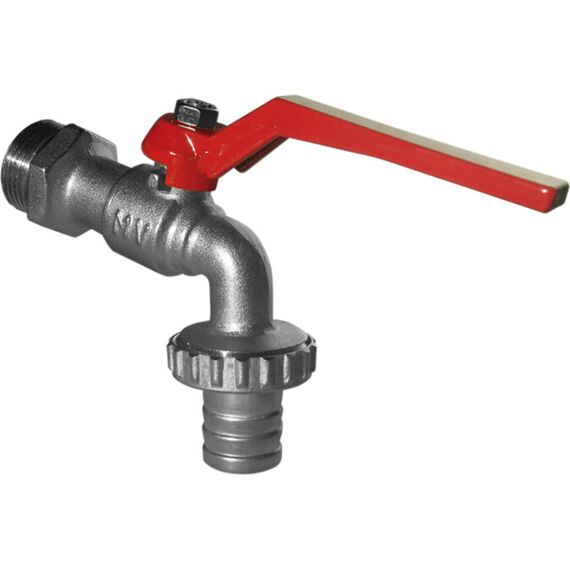 GO by Van Marcke - Dubbele dienstkogelkraan lange hendel rood 3/4 M - 16 bar