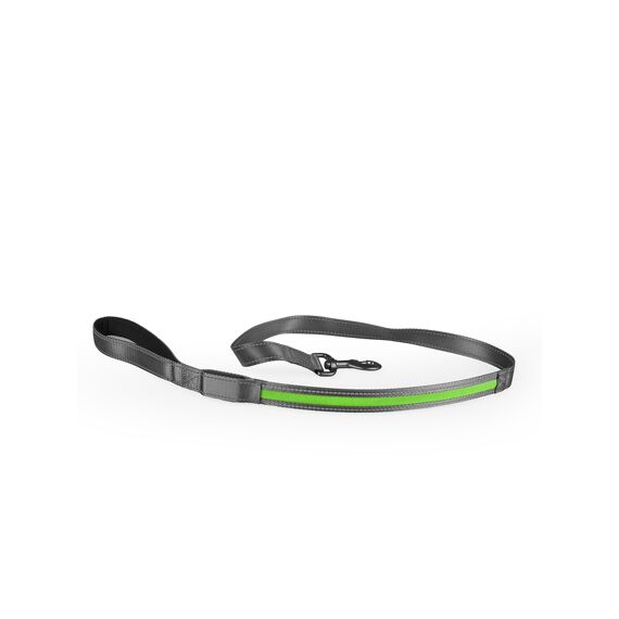Duvo+ Metal Leiband Flash Light Usb Nylon 120Cm/25Mm Groen