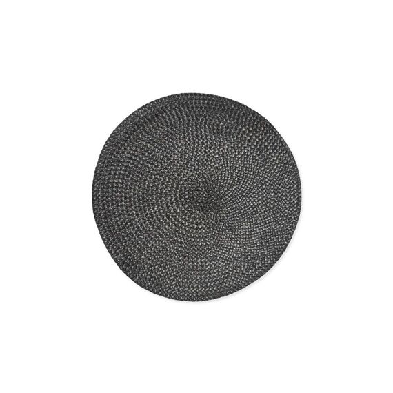 Placemat Pp 38Cm Rond Urban Black